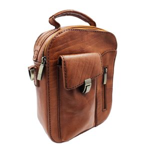 کیف دوشی مردانه چرم طبیعی مدل mbag1018